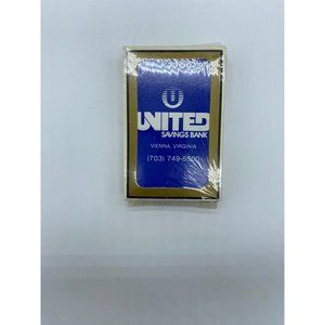 United Savings Bank Playing Cards Vienna Virginia New Unopened Rare Vintage
